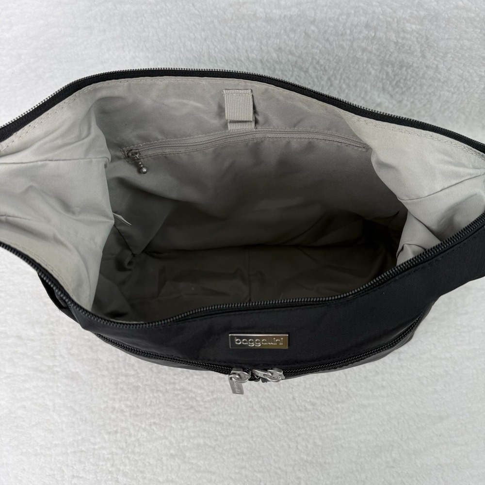 Baggallini Everyplace Black Lightweight Nylon Crossbody Shoulder Bag Purse - Picture 12 of 16